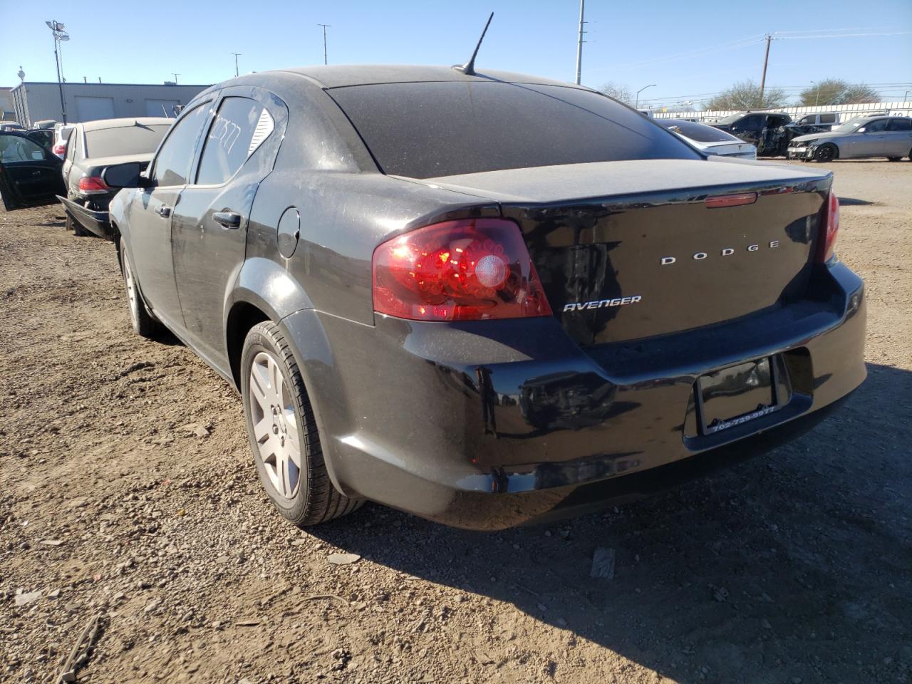 Photo 3 from auction – 2012 DODGE AVENGER SE with VIN 1C3CDZAB1CN161488