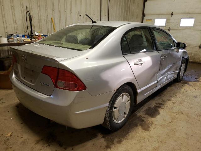 Photo 4 from auction – 2008 HONDA CIVIC HYBR with VIN JHMFA36278S010086
