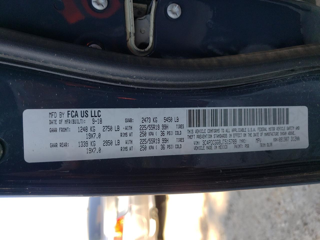 Photo 10 from auction – 2018 DODGE JOURNEY CR with VIN 3C4PDCGG8JT515789