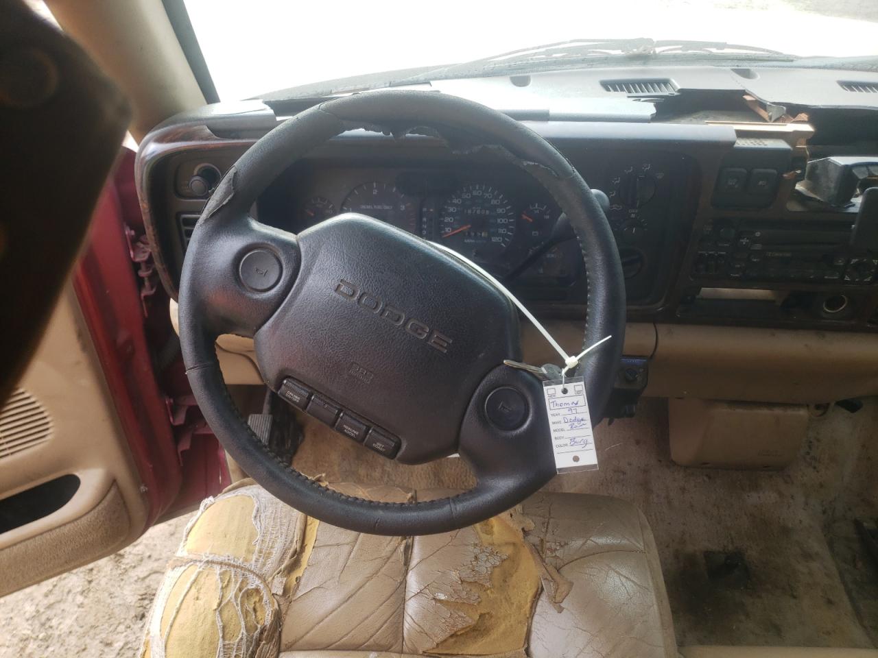 Photo 9 from auction – 1997 DODGE RAM 2500 with VIN 3B7KC23D9VM577396