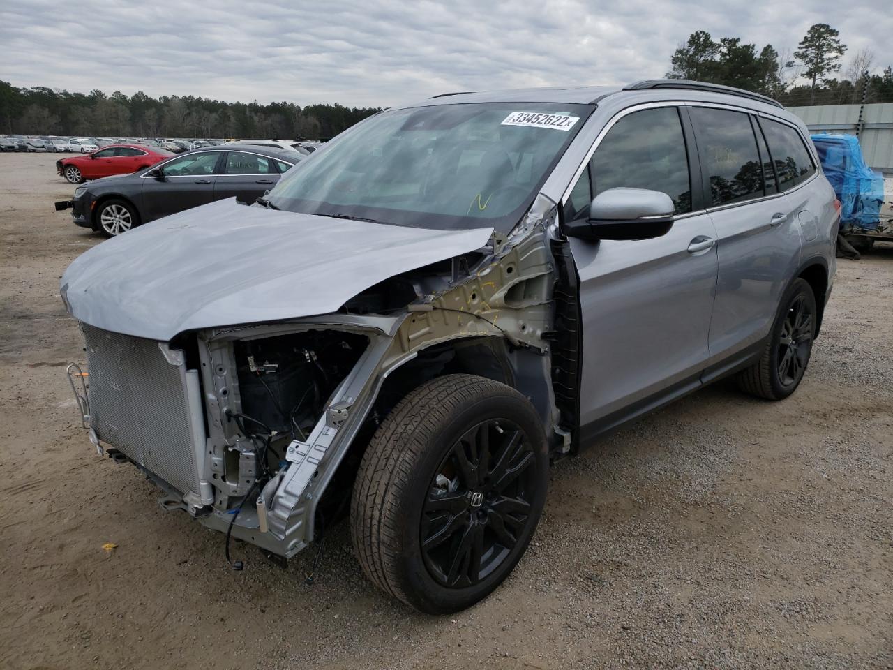 Photo 2 from auction – 2021 HONDA PILOT SE with VIN 5FNYF5H24MB013149
