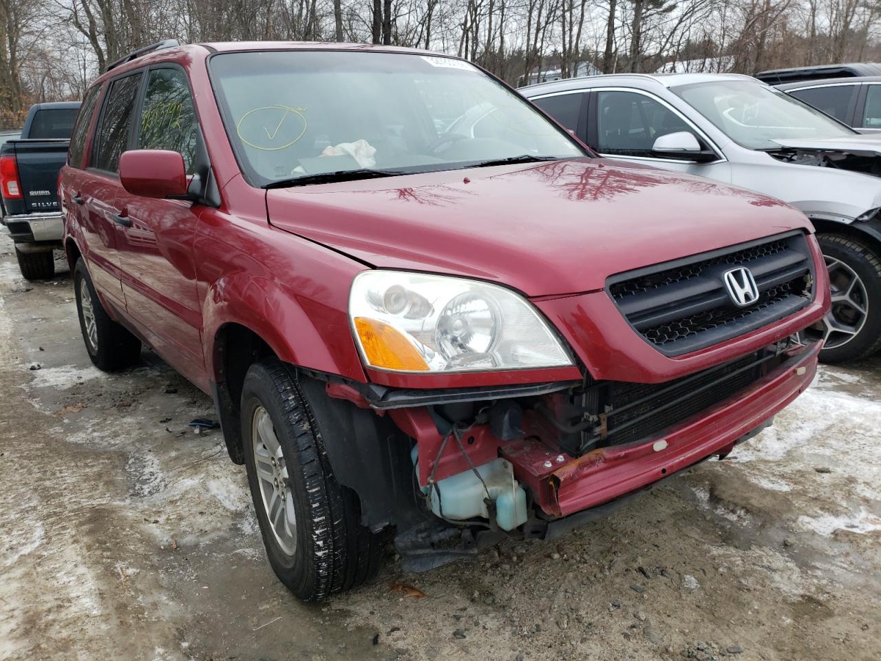 HONDA PILOT EXL 2005 with VIN 2HKYF18525H518662 - Photo from auction