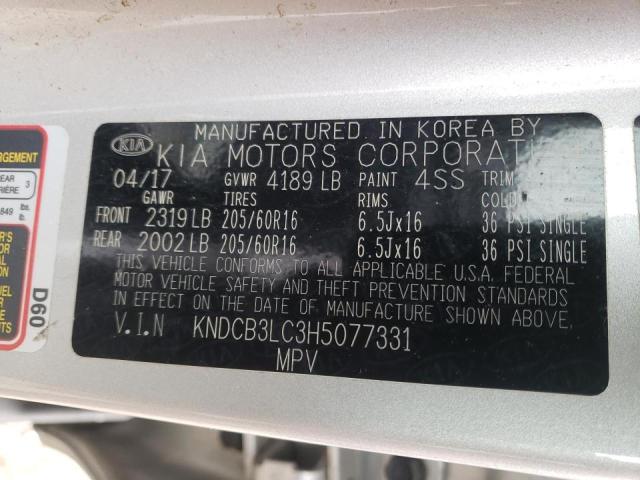 Photo 10 from auction – 2017 KIA NIRO FE with VIN KNDCB3LC3H5077331