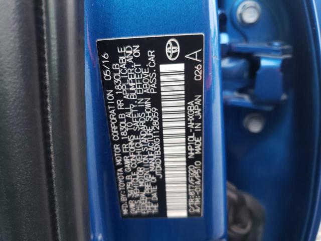 Photo 10 from auction – 2016 TOYOTA PRIUS C with VIN JTDKDTB3XG1128059