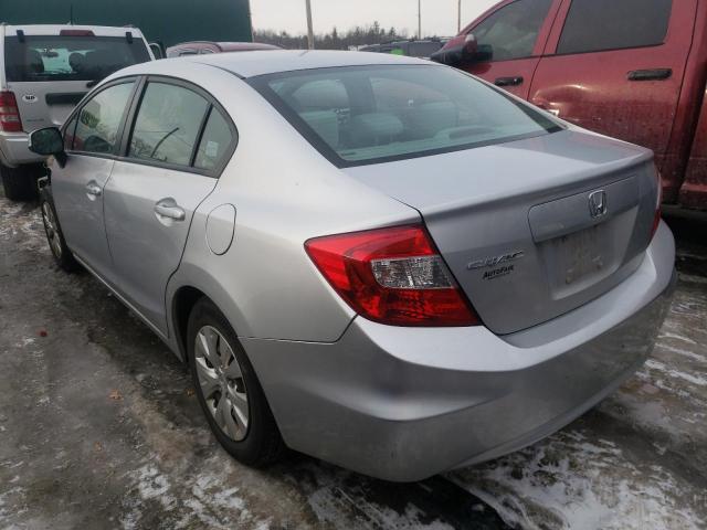 Photo 3 from auction – 2012 HONDA CIVIC LX with VIN 2HGFB2F54CH308583