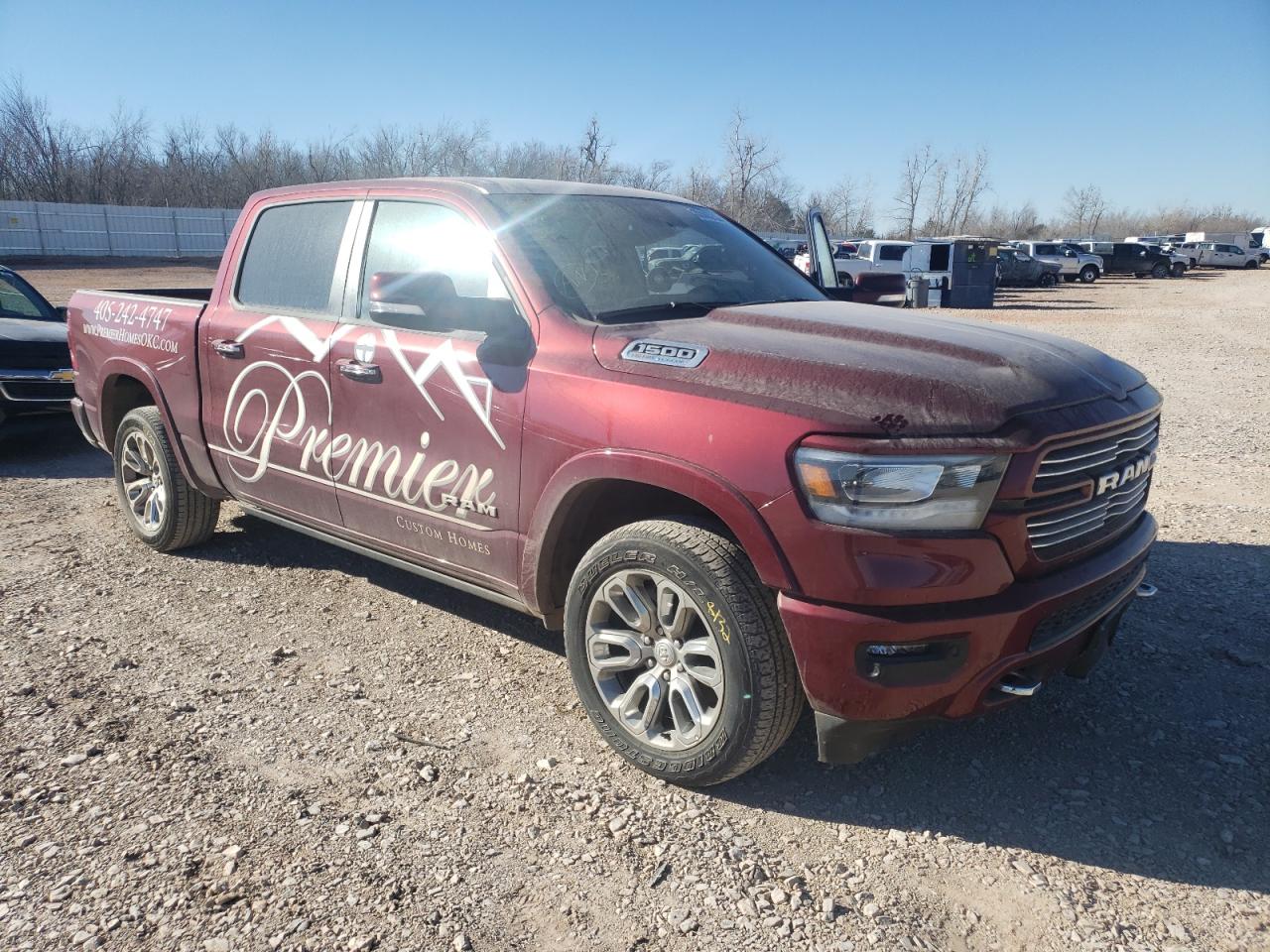 RAM 1500 LARAM 2021 with VIN 1C6SRFJTXMN635883 - Photo from auction