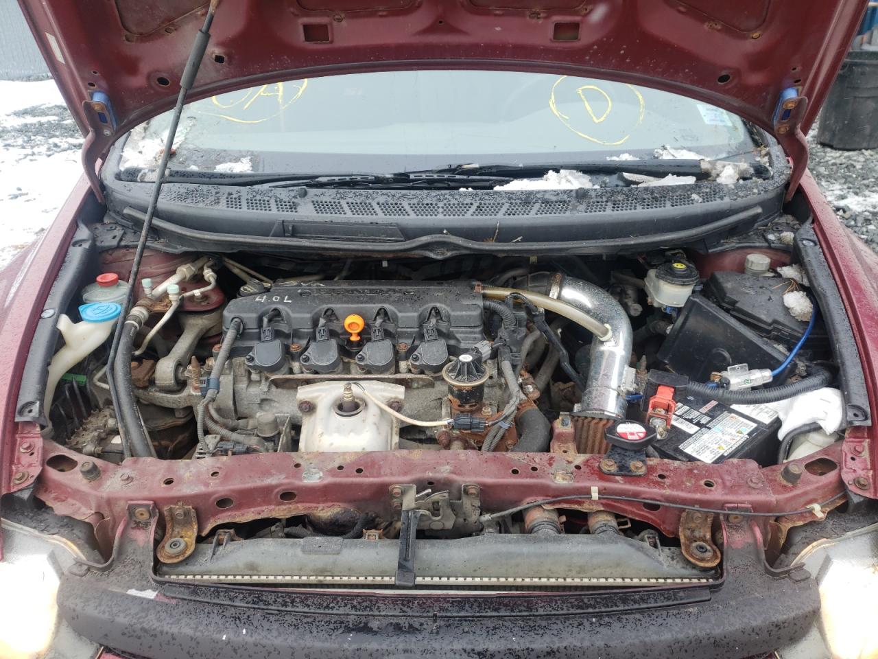 Photo 7 from auction – 2008 HONDA CIVIC DX with VIN 2HGFA15228H008018