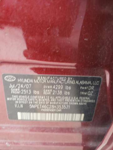 Photo 10 from auction – 2008 HYUNDAI SONATA GLS with VIN 5NPET46C28H353571