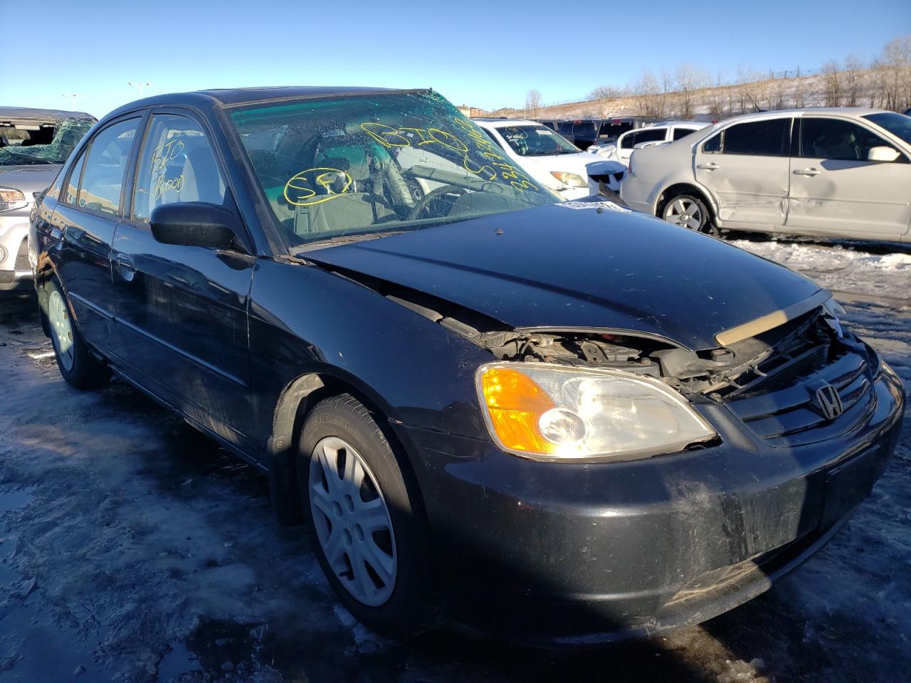 HONDA CIVIC EX 2003 with VIN 1HGES25703L028645 - Photo from auction