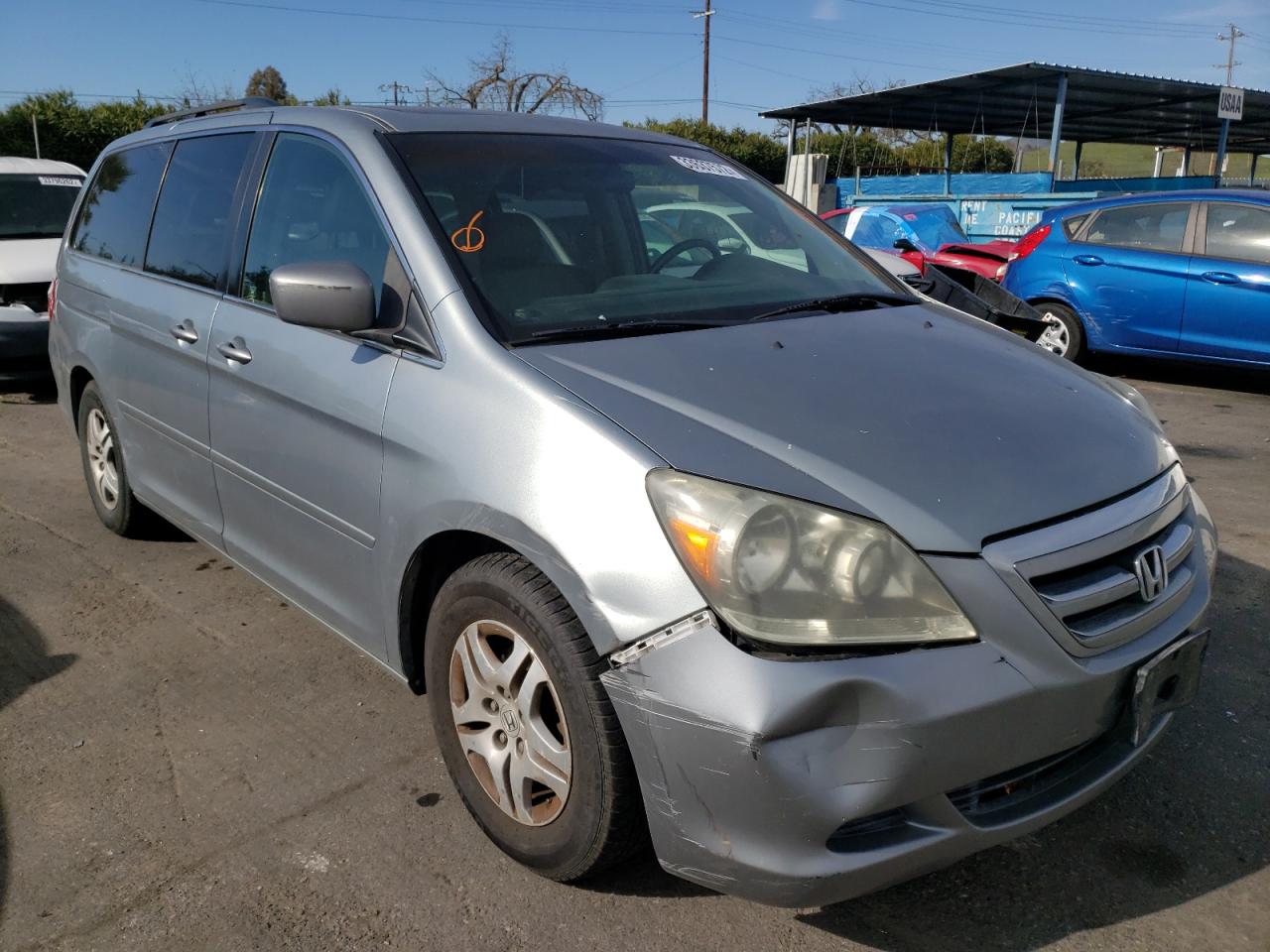 HONDA ODYSSEY EX 2007 with VIN 5FNRL38717B073066 - Photo from auction