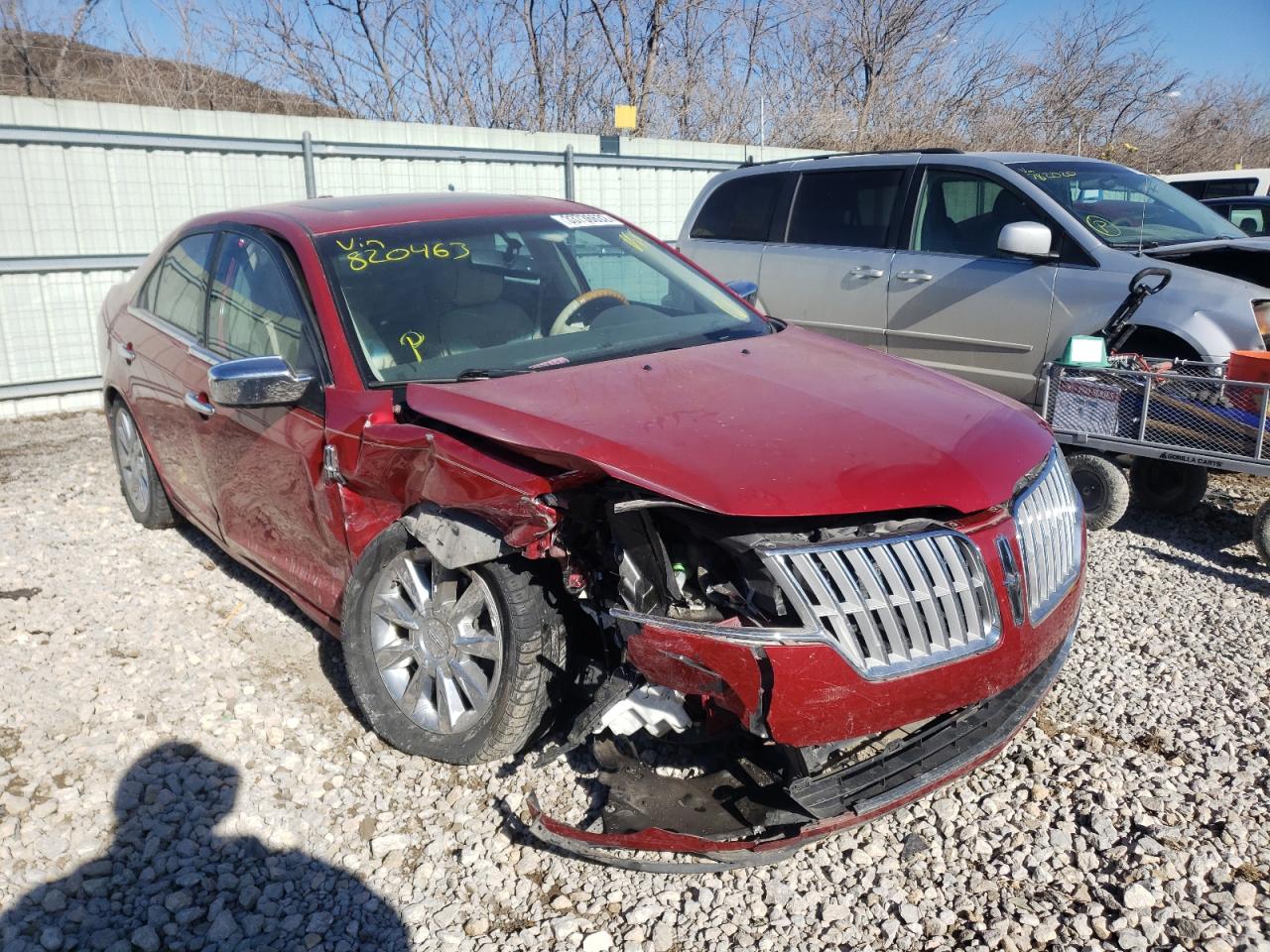 LINCOLN MKZ 2012 with VIN 3LNHL2GCXCR820463 - Photo from auction
