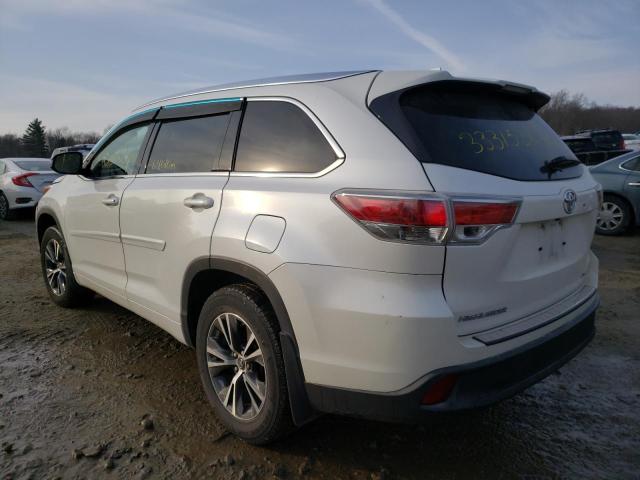 Photo 3 from auction – 2016 TOYOTA HIGHLANDER with VIN 5TDJKRFH5GS257730