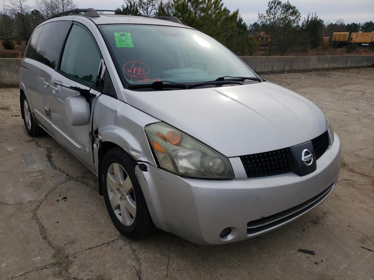 Photo 1 from auction – 2005 NISSAN QUEST S with VIN 5N1BV28U35N124833