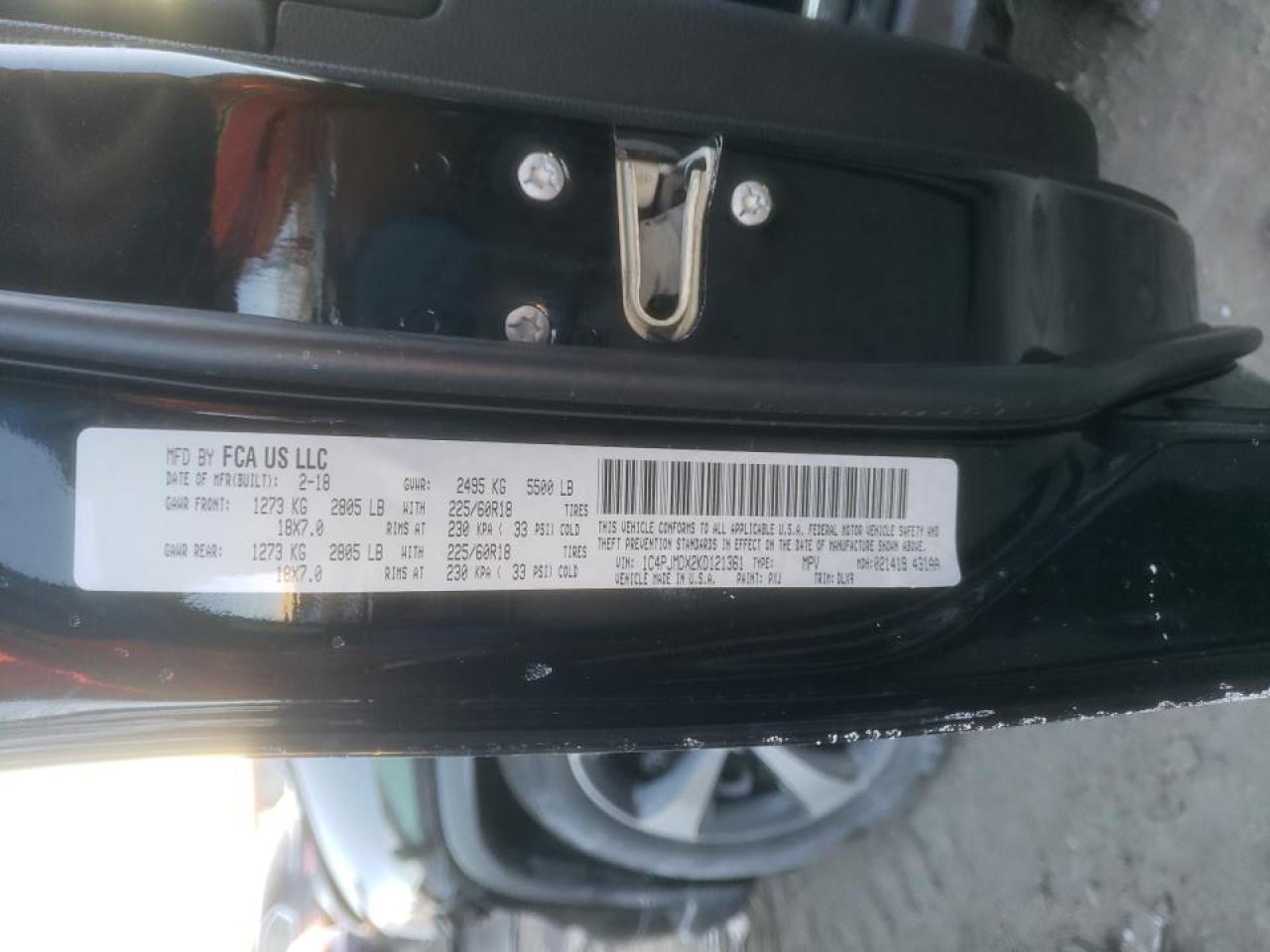 Photo 10 from auction – 2019 JEEP CHEROKEE L with VIN 1C4PJMDX2KD121361