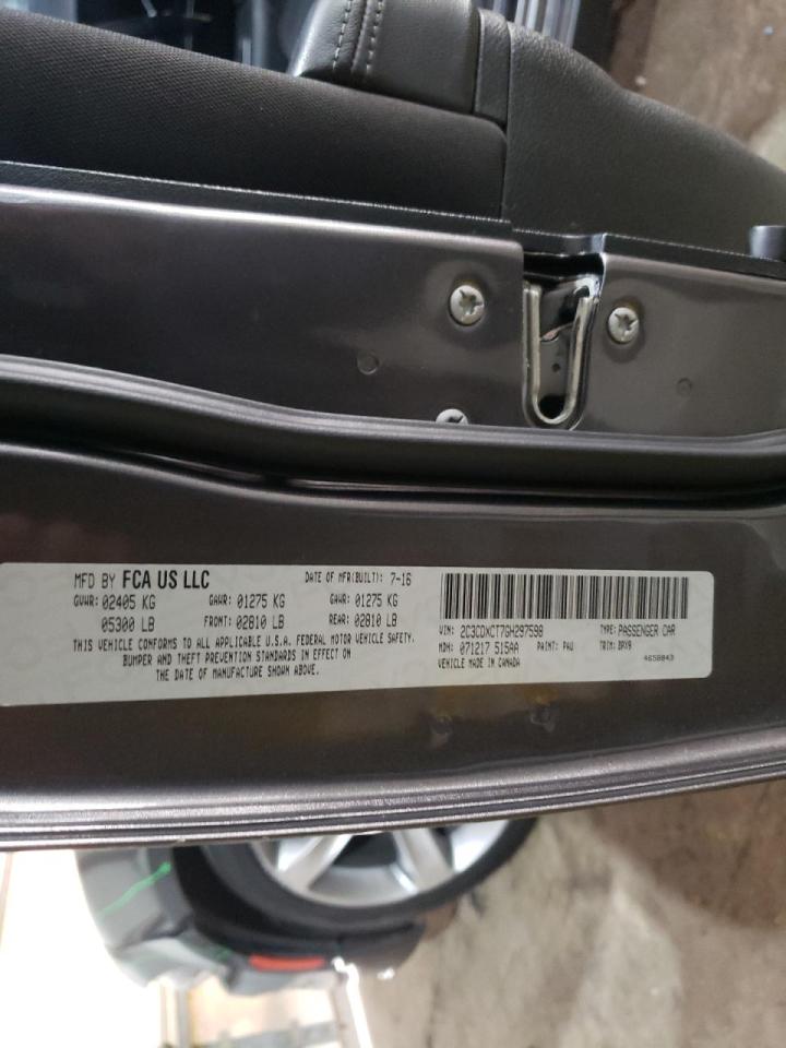 Photo 10 from auction – 2016 DODGE CHARGER R/ with VIN 2C3CDXCT7GH297598