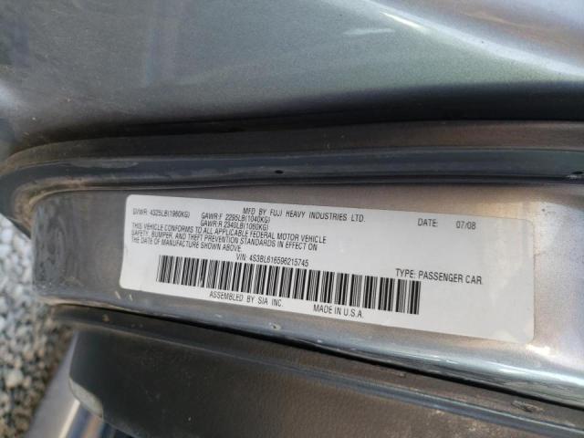 Photo 10 from auction – 2009 SUBARU LEGACY 2.5 with VIN 4S3BL616596215745