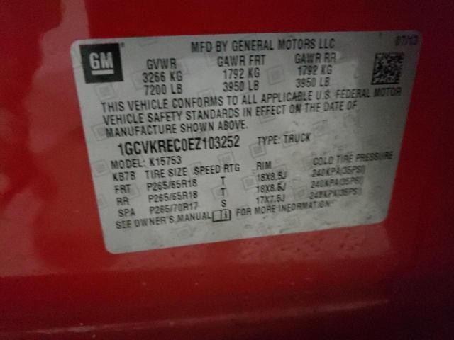 Photo 10 from auction – 2014 CHEVROLET SILVERADO with VIN 1GCVKREC0EZ103252