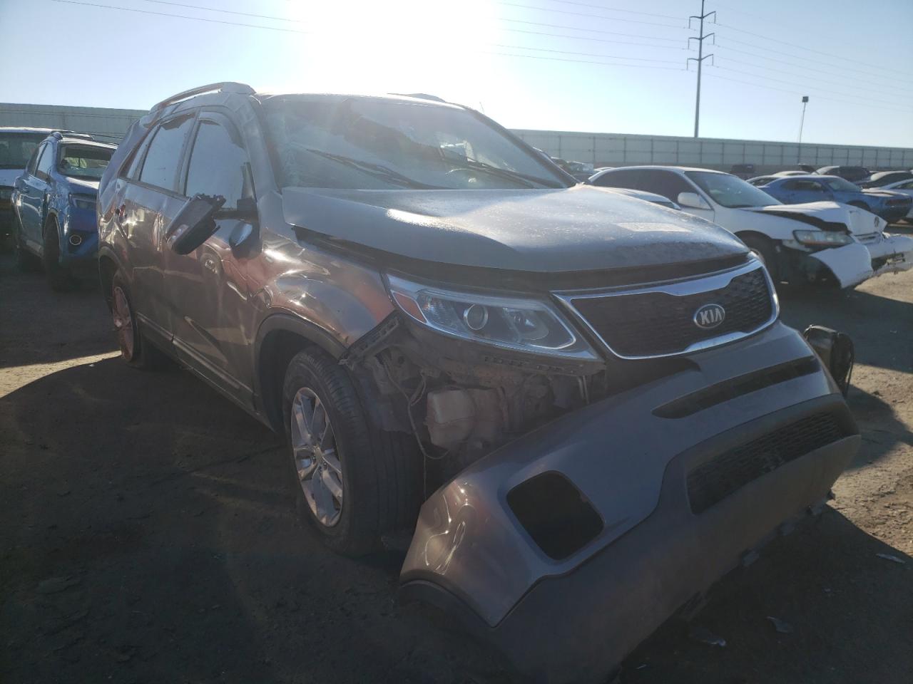 KIA SORENTO LX 2014 with VIN 5XYKT3A67EG464232 - Photo from auction