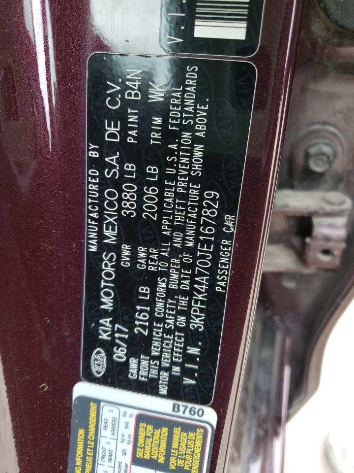 Photo 10 from auction – 2018 KIA FORTE LX with VIN 3KPFK4A70JE167829