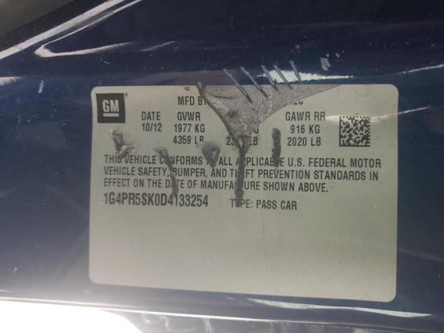 Photo 10 from auction – 2013 BUICK VERANO CON with VIN 1G4PR5SK0D4133254