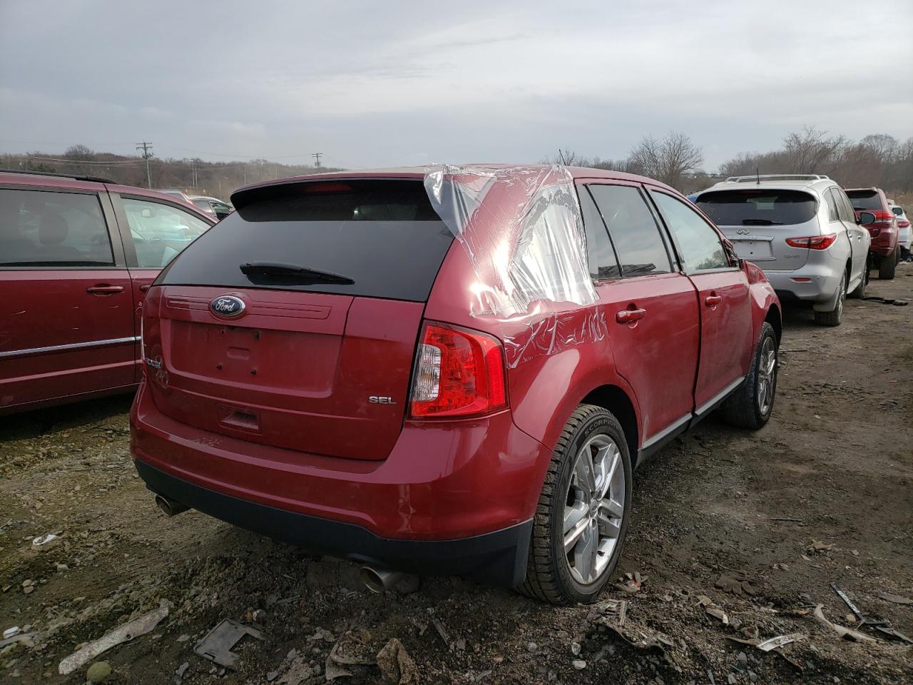 Photo 4 from auction – 2014 FORD EDGE SEL with VIN 2FMDK3JC8EBA32864