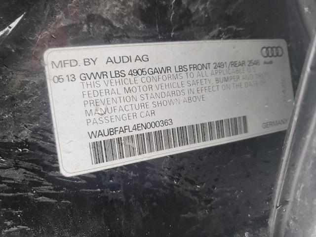 Photo 10 from auction – 2014 AUDI A4 PREMIUM with VIN WAUBFAFL4EN000363