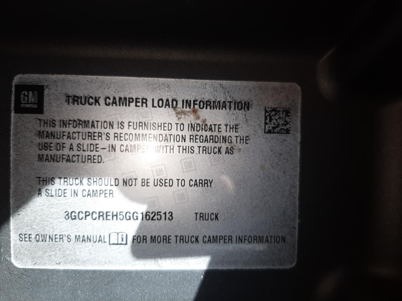 Photo 10 from auction – 2016 CHEVROLET SILVERADO with VIN 3GCPCREH5GG162513