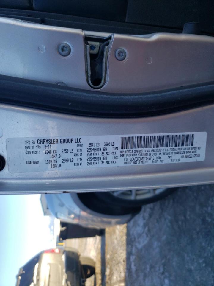 Photo 10 from auction – 2012 DODGE JOURNEY CR with VIN 3C4PDDDG6CT148713