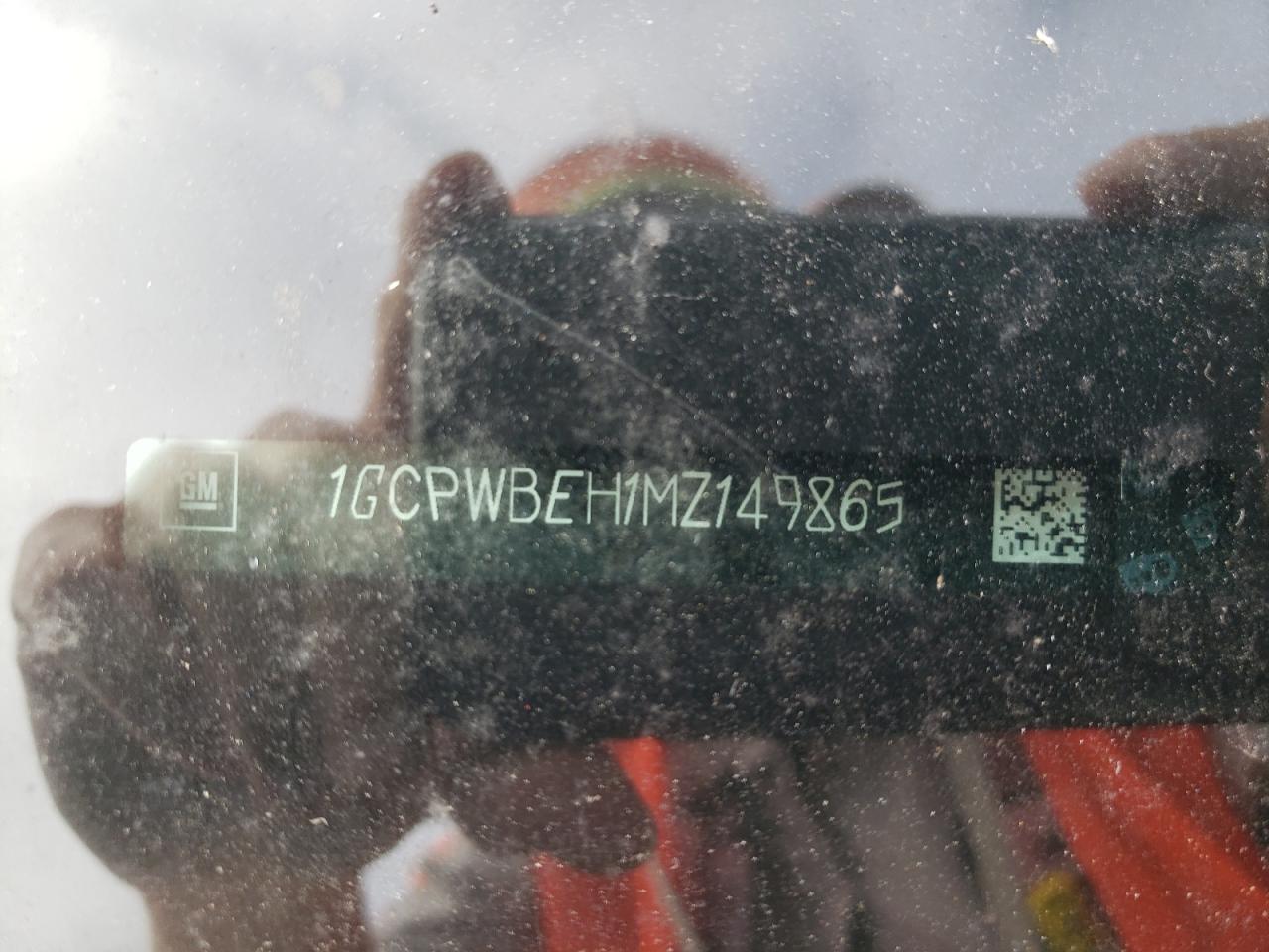 Photo 10 from auction – 2021 CHEVROLET SILVERADO with VIN 1GCPWBEH1MZ149865