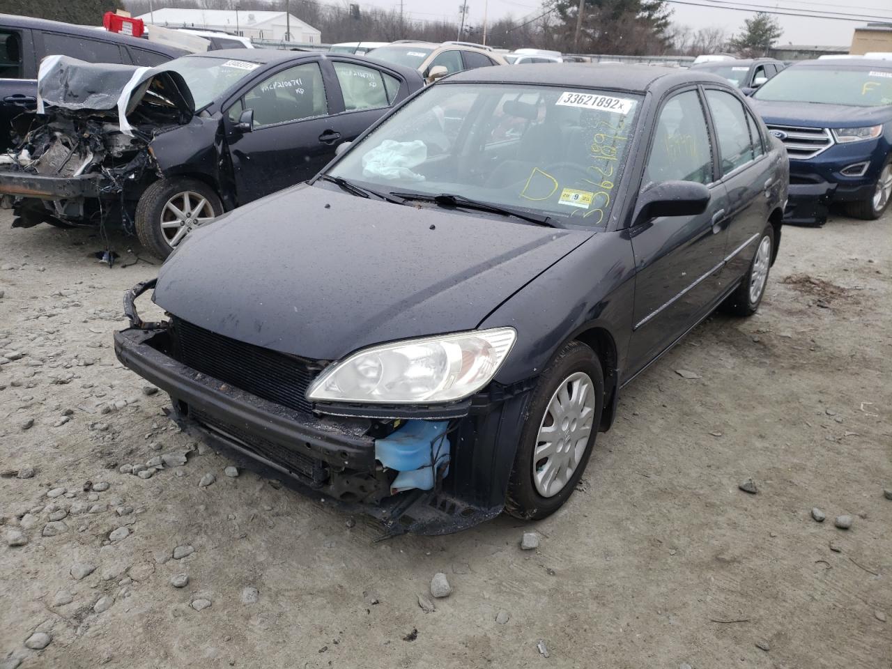Photo 2 from auction – 2005 HONDA CIVIC LX with VIN 2HGES16625H625456