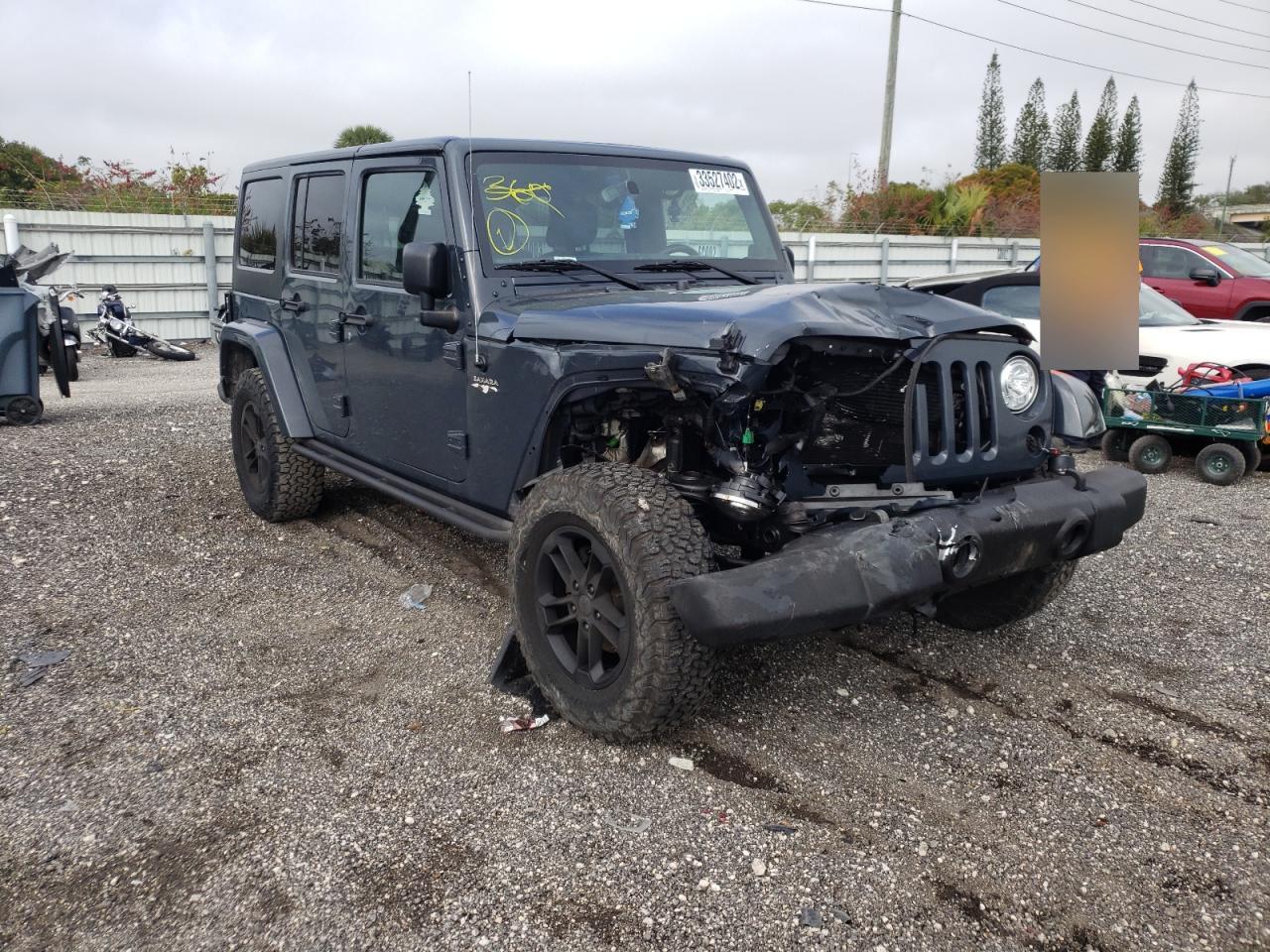 JEEP WRANGLER U 2017 with VIN 1C4BJWEGXHL607855 - Photo from auction