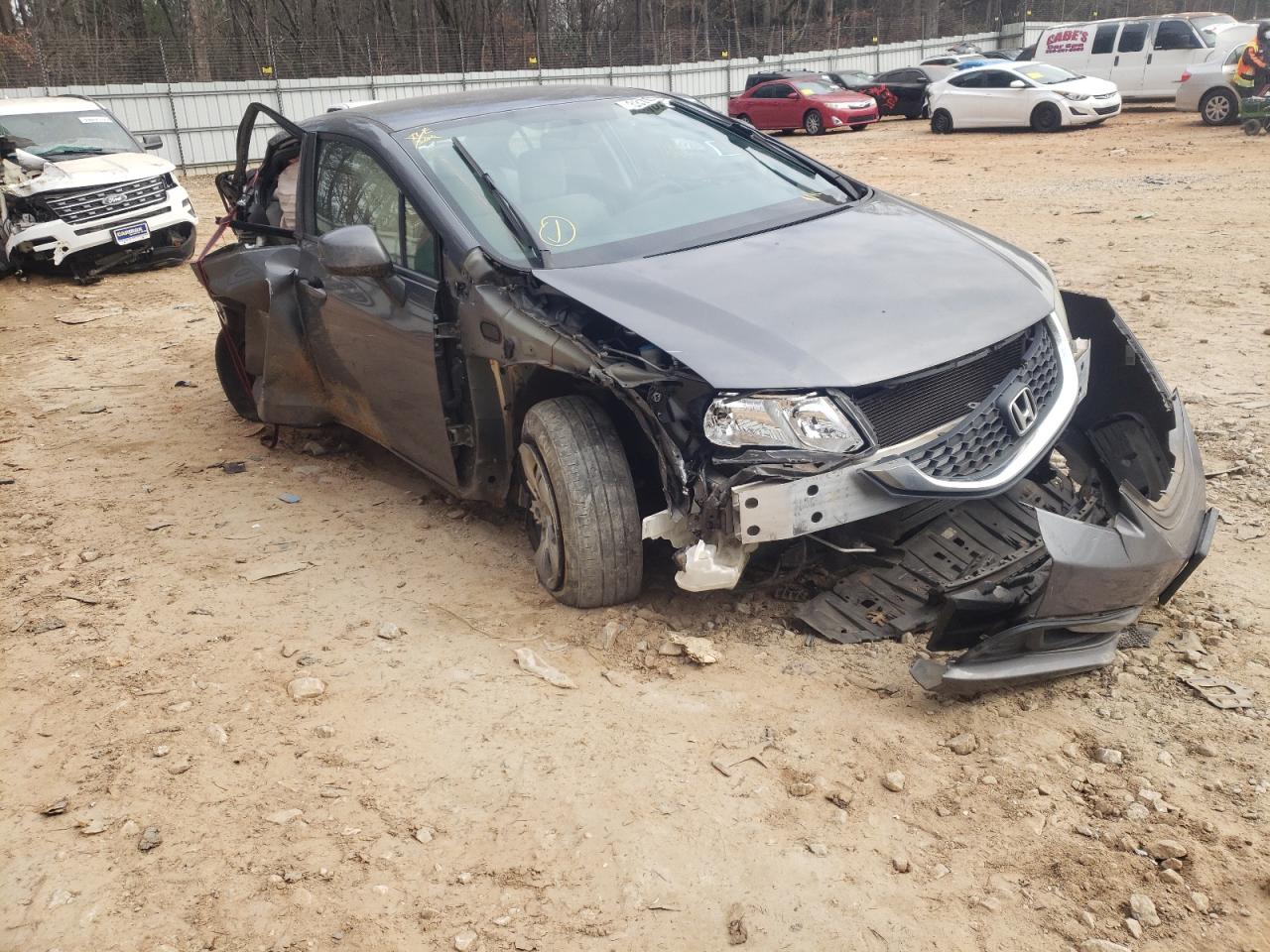 Photo 1 from auction – 2013 HONDA CIVIC LX with VIN 19XFB2F54DE212108