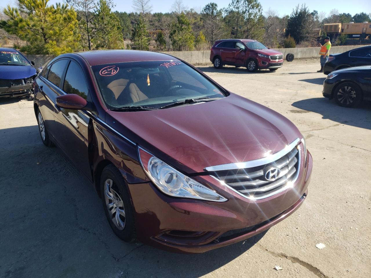 HYUNDAI SONATA GLS 2013 with VIN 5NPEB4AC0DH568077 - Photo from auction