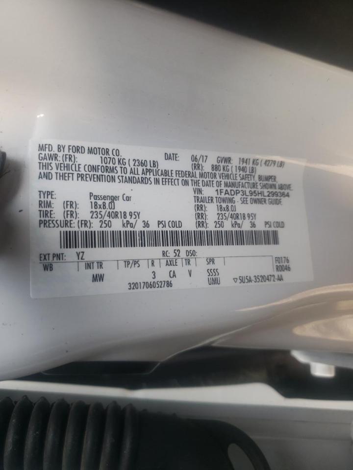 Photo 10 from auction – 2017 FORD FOCUS ST with VIN 1FADP3L95HL299364
