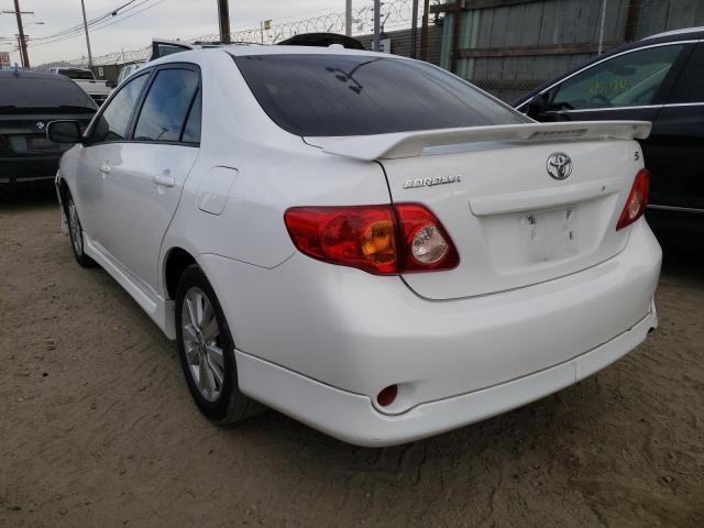 Photo 3 from auction – 2009 TOYOTA COROLLA BA with VIN 2T1BU40E09C111277