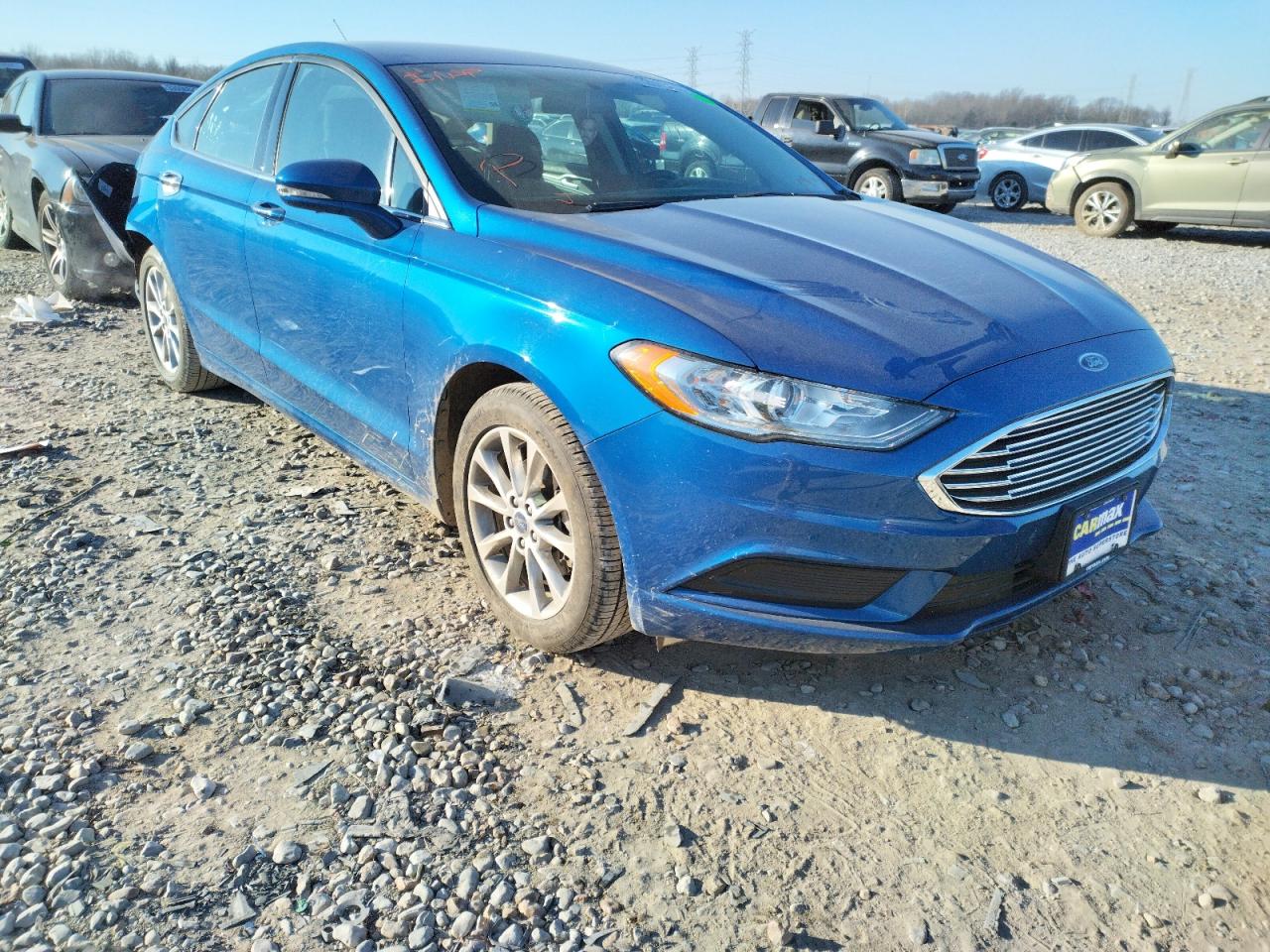 FORD FUSION SE 2017 with VIN 3FA6P0H74HR136849 - Photo from auction