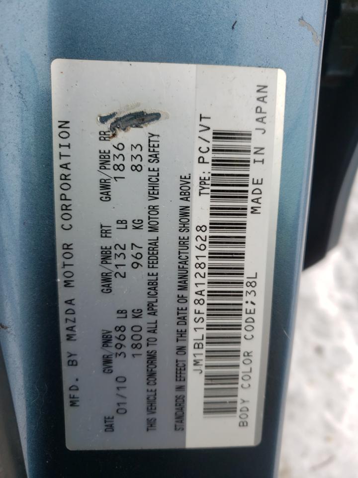 Photo 10 from auction – 2010 MAZDA 3 I with VIN JM1BL1SF8A1281628