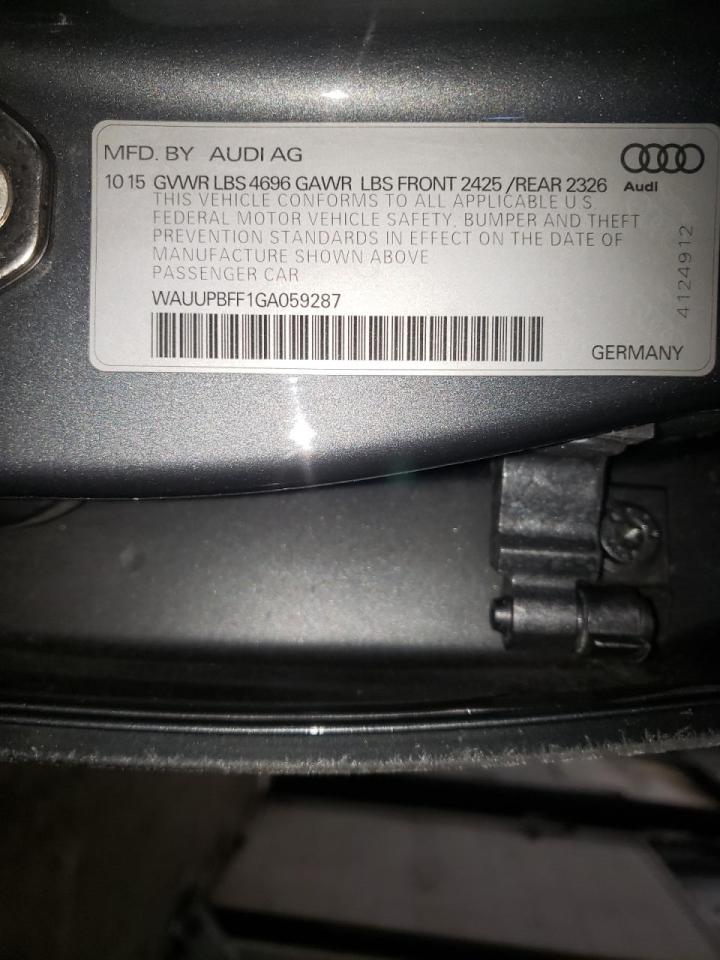 Photo 10 from auction – 2016 AUDI A3 E-TRON with VIN WAUUPBFF1GA059287