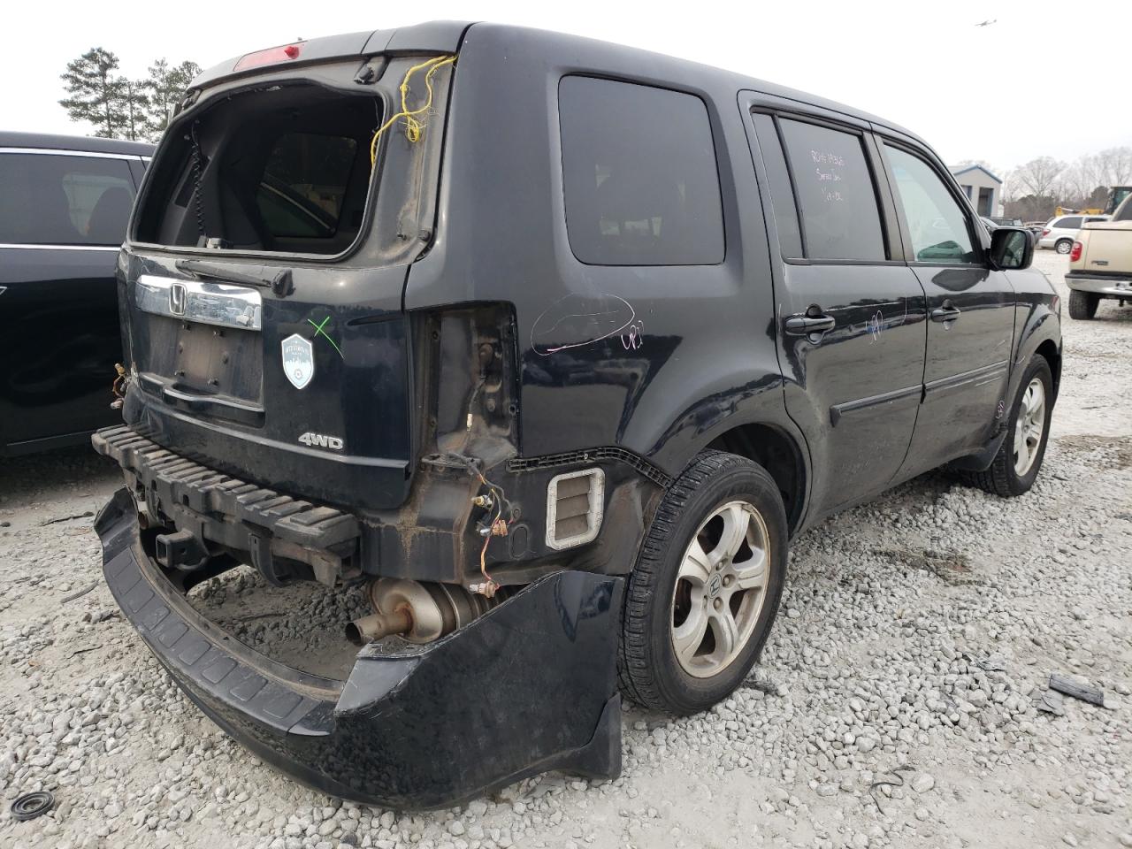 Photo 4 from auction – 2012 HONDA PILOT EXL with VIN 5FNYF4H56CB054854