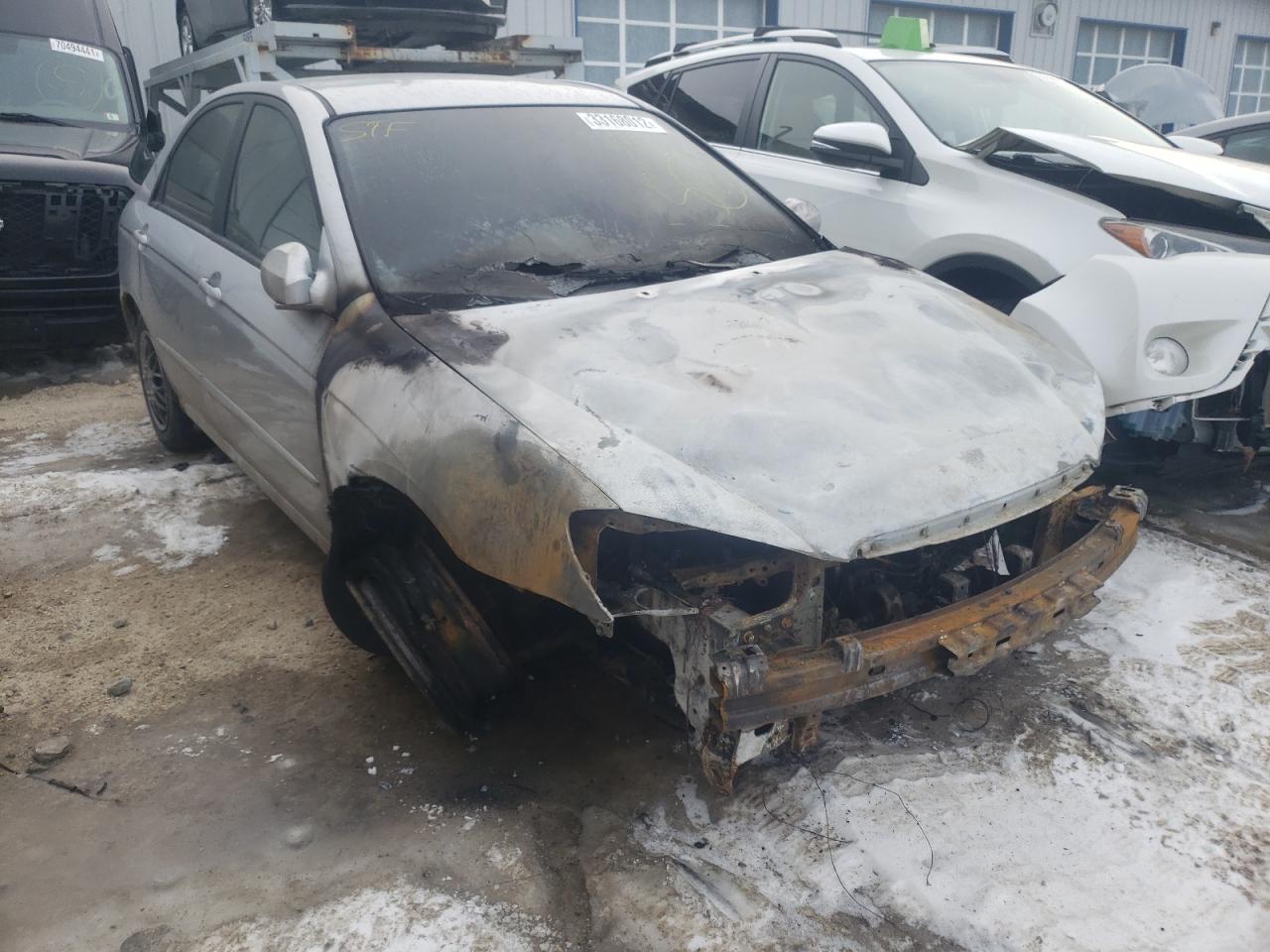 KIA SPECTRA EX 2007 with VIN KNAFE122775376480 - Photo from auction