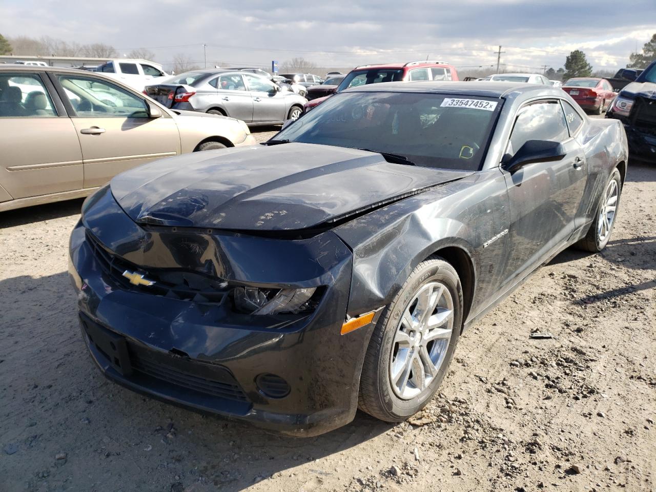 Photo 2 from auction – 2015 CHEVROLET CAMARO LS with VIN 2G1FB1E3XF9129013