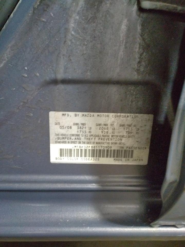 Photo 10 from auction – 2008 MAZDA 3 I with VIN JM1BK32F881170909