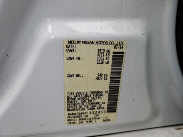 Photo 10 from auction – 2015 NISSAN ALTIMA 2.5 with VIN 1N4AL3AP9FC132955