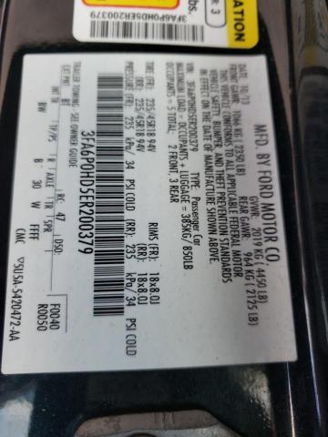 Photo 10 from auction – 2014 FORD FUSION SE with VIN 3FA6P0HD5ER200379