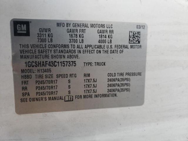 Photo 10 from auction – 2012 CHEVROLET EXPRESS G1 with VIN 1GCSHAF43C1157375