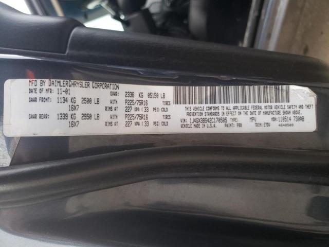 Photo 10 from auction – 2002 JEEP GRAND CHER with VIN 1J4GX38S42C170505