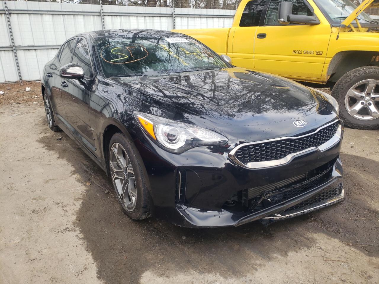 KIA STINGER 2020 with VIN KNAE15LAXL6080717 - Photo from auction