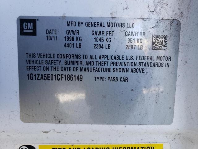 Photo 10 from auction – 2012 CHEVROLET MALIBU LS with VIN 1G1ZA5E01CF186149