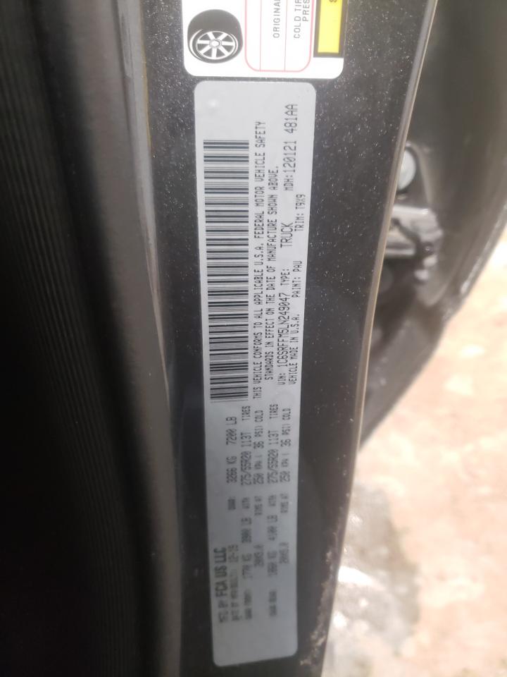 Photo 10 from auction – 2020 RAM 1500 BIG H with VIN 1C6SRFFM5LN249047