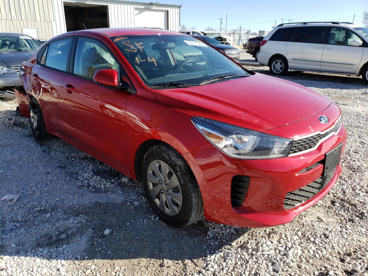 KIA RIO LX 2020 with VIN 3KPA24AD7LE334366 - Photo from auction
